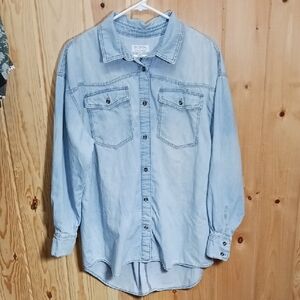 Sophia Jeans Faded Blue Cotton Shirt